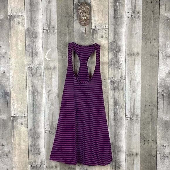 Lululemon Cool Racerback in Hyper Stripe Raspberry Glo Light / Plum Size 6 - Picture 2 of 13